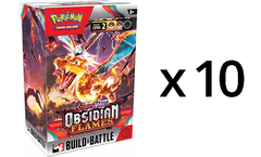 Pokemon SV3 Obsidian Flames Prerelease Build & Battle Kit DISPLAY (10 Kits)